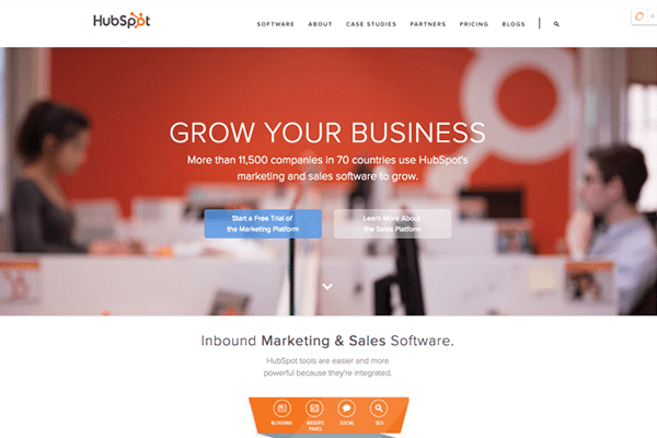 Website-Homepage-Design-Hubspot